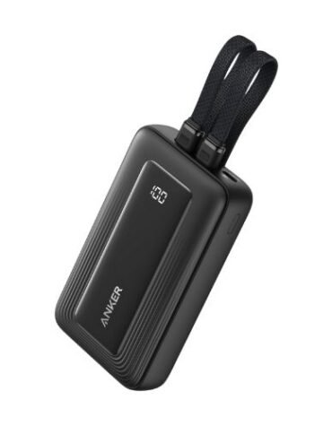 Anker Zolo Power Bank (10K,35W,Built-In Dual USB-C Cables)