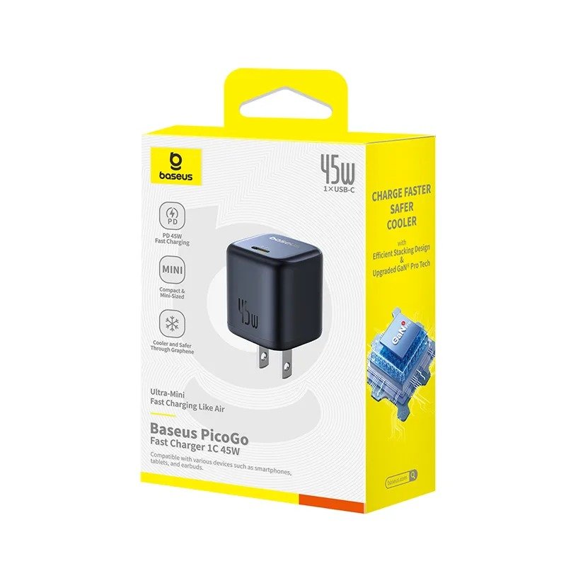 Baseus GaN6 Charger 45W PD Adapter
